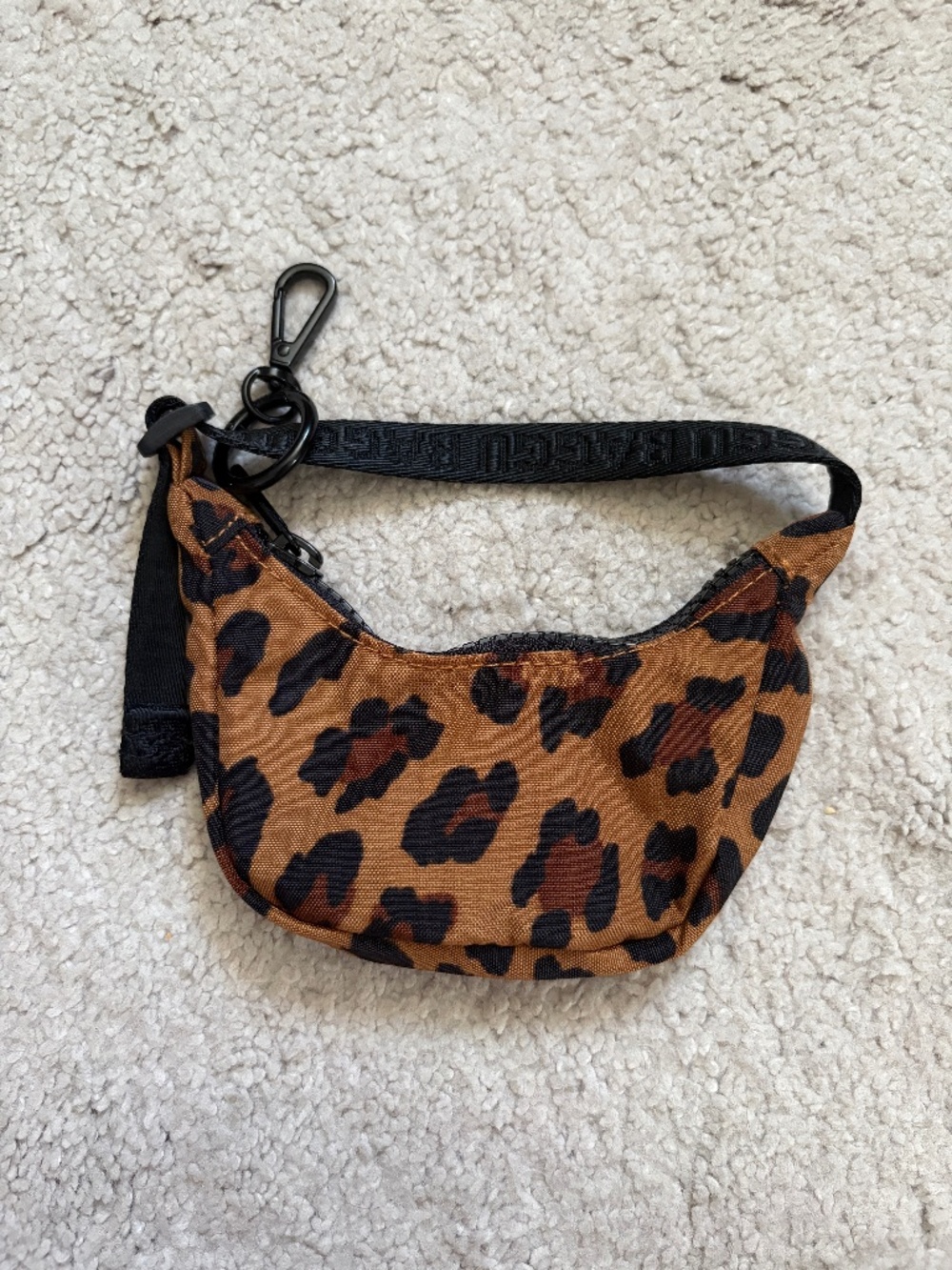 RARE LEOPARD BAGGU CRESCENT CHARM NWOT